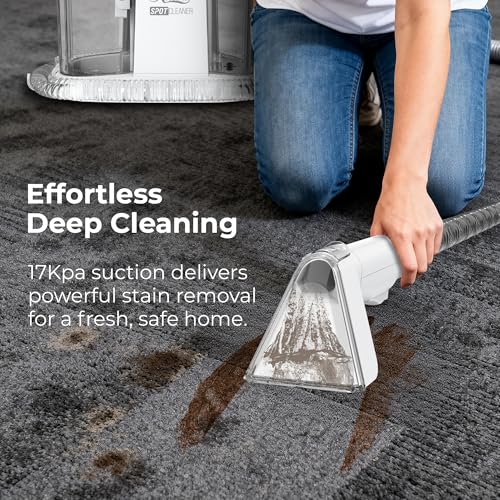 Portable Carpet and Upholstery Spot Cleaner, 550W High-Suction Stain Remover