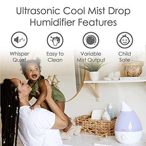 Ultrasonic Cool Mist Humidifier for Bedroom and Nursery 1 Gallon