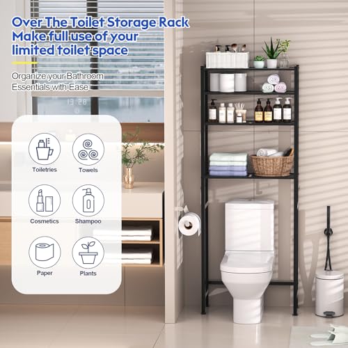 Samstar 4-Tier Over the Toilet Storage Rack - Adjustable Space Saver