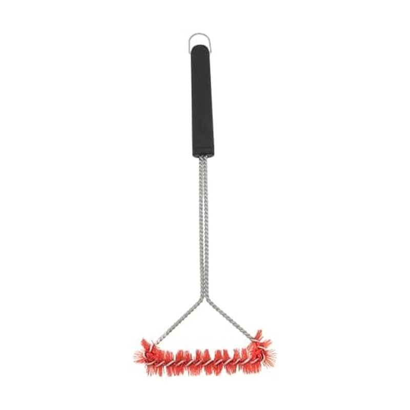 Farberware BBQ Nylon Spiral Grill Brush, Woven, Rust-Resistant Bristles, Includes Storage Ring