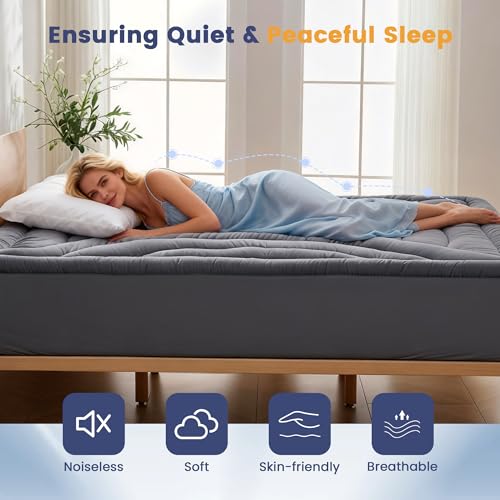 Queen Waterproof Mattress Pad with Deep Pocket - Noiseless Soft Protector