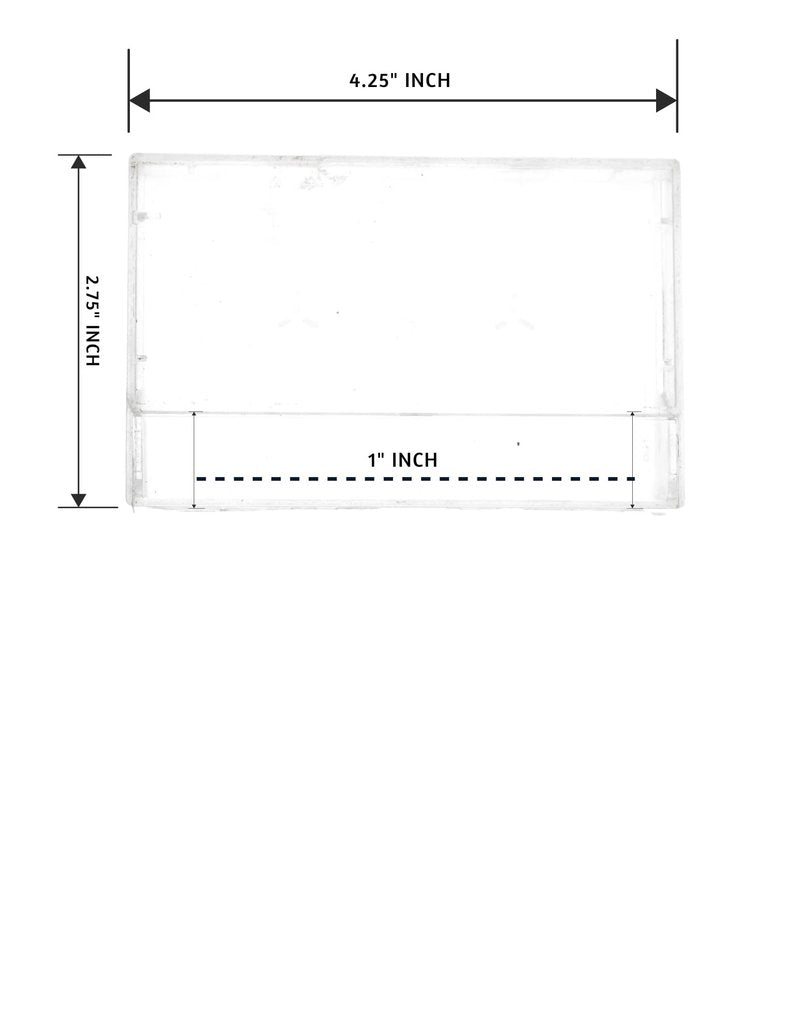 Audio Cassette Tape case Clear/Clear Square Edge Audio Cassette Tape Storage 100 Pack