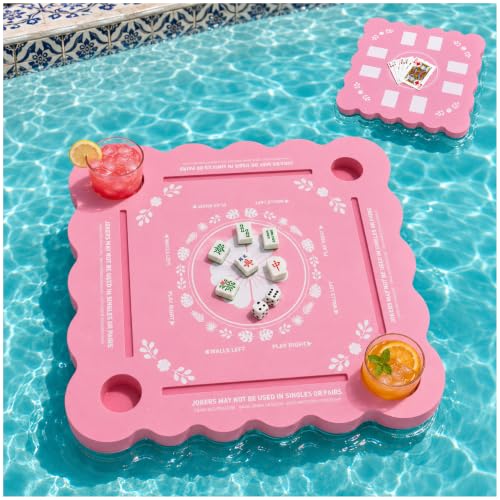 31.5" Floating Mahjong Pool Table - Waterproof EVA Game Mat for Summer
