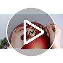 Threan 10 Inch Red Matte Christmas Ball Ornament - Matte Red Large 10"