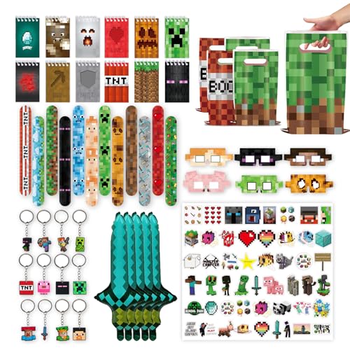 120-Piece Kids Birthday Party Favors Set with Stickers, Bags, and Toys