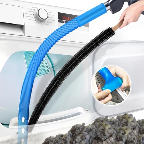 PetOde Dryer Vent Cleaner Kit & Vacuum Hose Attachment with Lint Brush