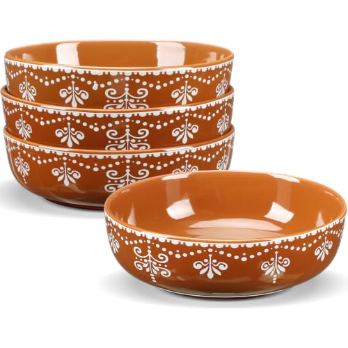 Gingerbread Bowl Christmas Ceramic Holiday Snack Bowls Set - LemonRoad 4 Pcs