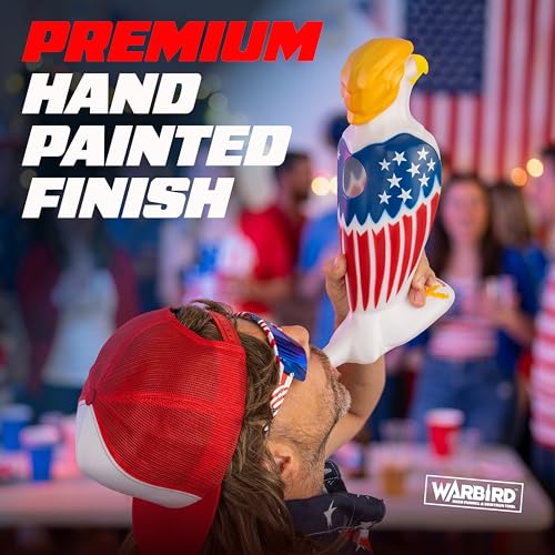 Patriotic Eagle Beer Bong Funnel with 66oz Capacity - American Party Drinking Tool