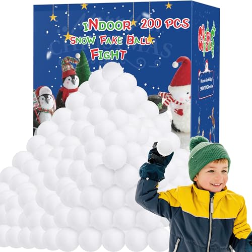 200 PCS Indoor Fake Snow Balls Toss Ball for Parent-Child Play — Homiar