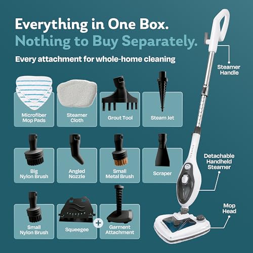 10-in-1 Multi-Surface Steam Mop and Handheld Steam Cleaner