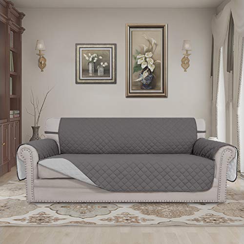 Easy-Going Reversible Quilted Sofa Cover, Water Resistant Slipcover