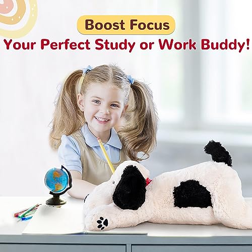 Weighted Stuffed Dog Plush Pillow - 22 Inch, 4.5lbs Soft Sensory Toy