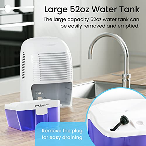 Electric Mini Dehumidifier Compact Portable 250 Sq Ft for Home