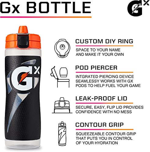 Gatorade Gx 30 Oz Refillable Squeeze Bottle Marble Black