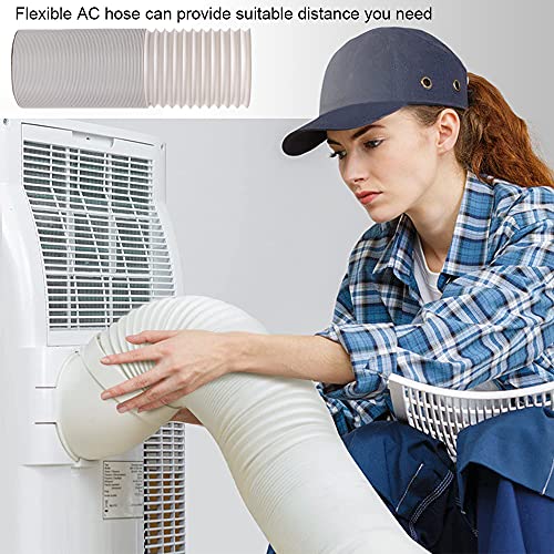 Portable AC Exhaust Hose 5.9 Inch Diameter 59 Inch Length Flexible Vent
