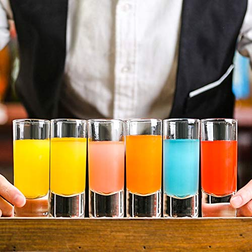 Farielyn-X 12 Pack Heavy Base 2 oz Shot Glasses for Whiskey, Tequila, Vodka