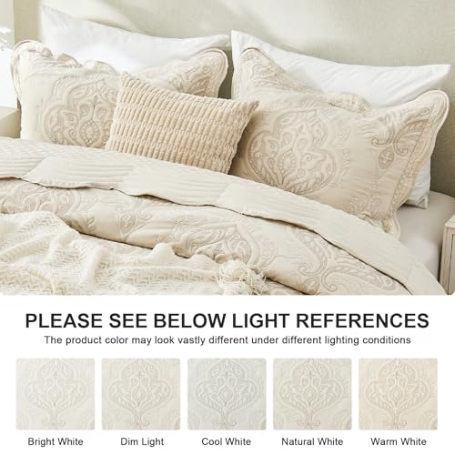 Oversized Twin Bedspread Set - 4-Piece Paisley Reversible Microfiber Coverlet