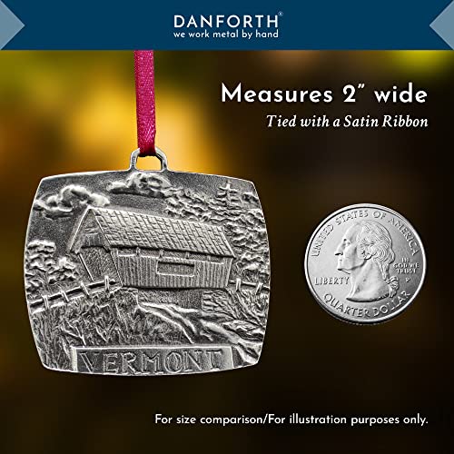 DANFORTH Covered Bridge Ornament | Pewter Handcrafted in USA