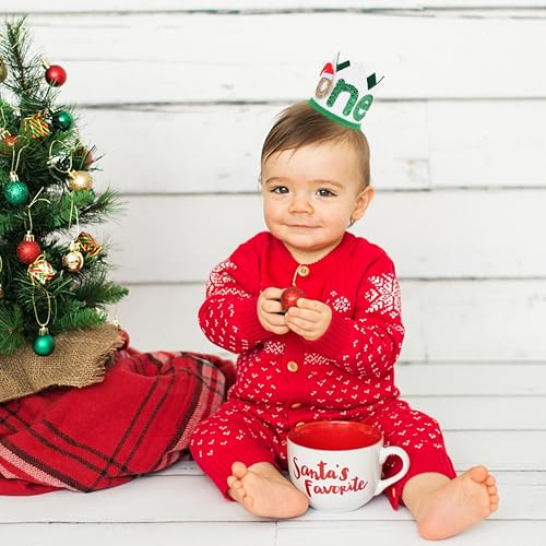 Baby First Christmas Crown - 1st Birthday Party Hat & Decoration