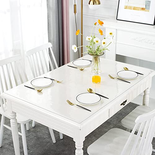 1.5mm Clear Desk Pad Protector, 14 x 24 Inch Heavy Duty Vinyl Table Cover