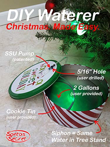 Automatic Christmas Tree Watering System - DIY Siphon Hose Kit for Fresh Trees