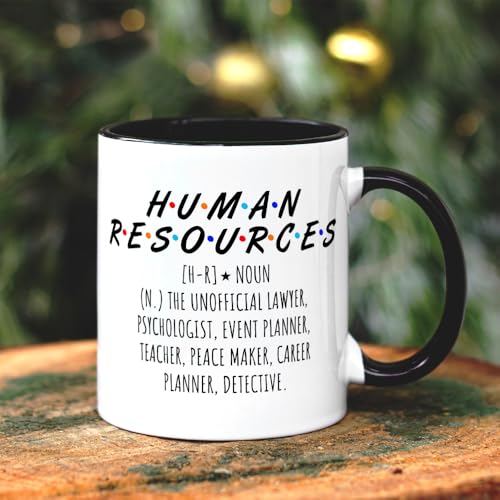 FUNNYUNCLE Human Resources Coffee Mug – Appreciation Gift for HR Professionals, 11oz Ceramic