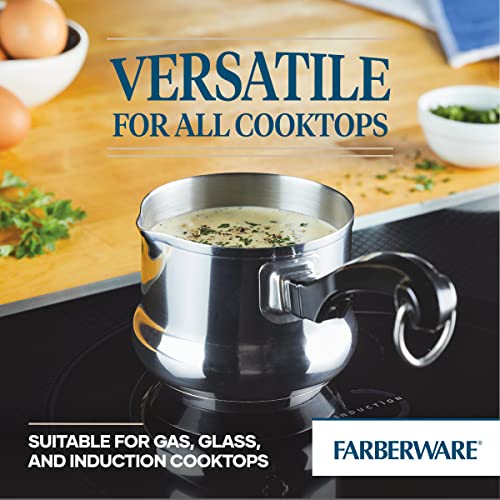 Stainless Steel Butter Warmer Pot with Pour Spout - Mini Saucepot