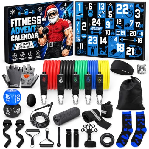 Fitness Advent Calendar 2026 for Men & Teens – 24 Days of Workout Gear
