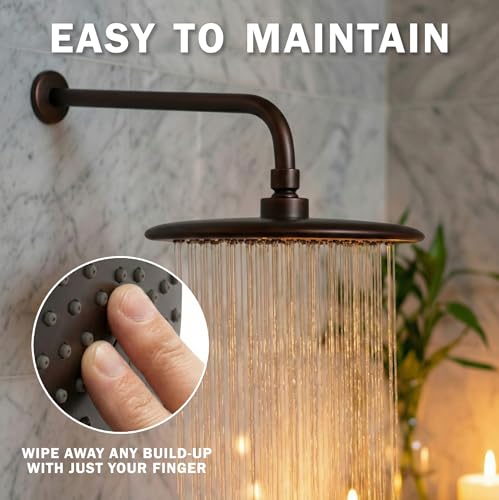 9-Inch Rainfall Showerhead, High-Flow Oil-Rubbed Bronze Shower Head