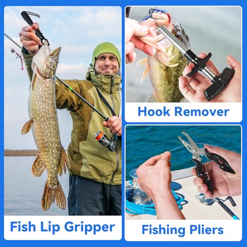 Fishing Advent Calendar 2026 with 24 Tackle Accessories & Lures for Men & Kids