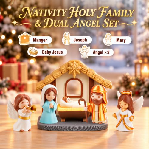 SUNNINO 24-Piece Nativity Advent Calendar 2026 3D Printed Animal Figurines