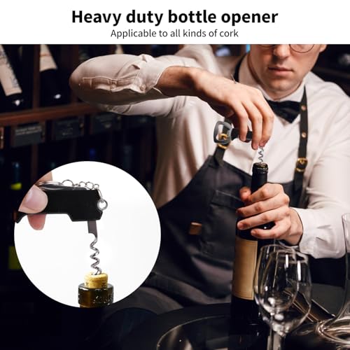 28 Pcs Stainless Steel Wine Bottle Openers with Keychain - Model BUWUSMU