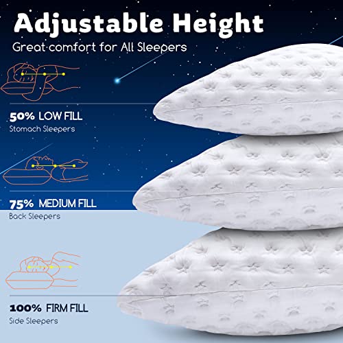 KUCEY Cooling Curved Memory Foam Side Sleeper Pillow for Neck Pain