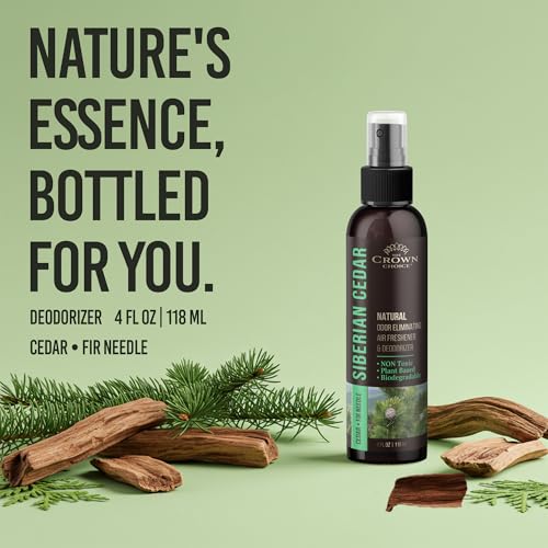Natural Cedar Odor Eliminator Spray for Home, Closets, and Pet Odors