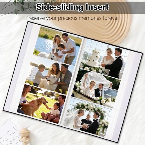 4x6 Photo Album with Linen Cover - Holds 300 Photos, Acid-Free