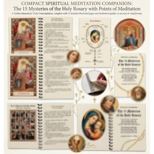 Catholic Rosary Meditation Booklet - Pocket Size Scriptural Prayer Guide