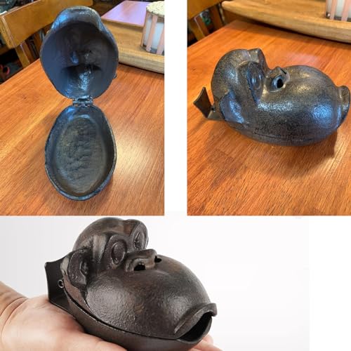Cast Iron Monkey Cigar Ashtray - Unique Smoking Accessory for Men