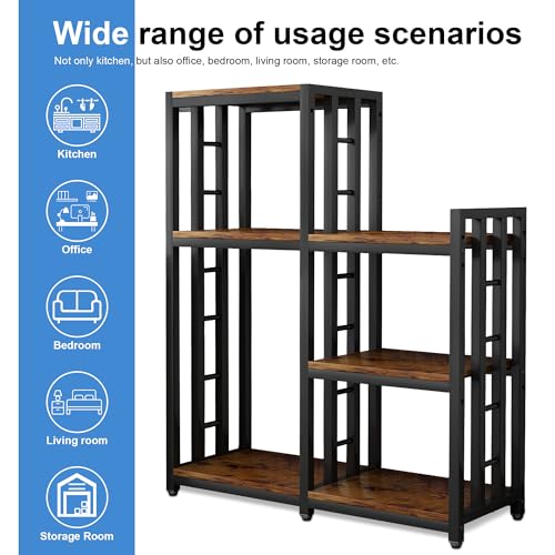 6-Tier Kitchen Baker's Rack with Adjustable Shelves for Microwave & Storage