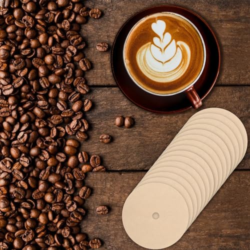 Unbleached Percolator Coffee Filters (300 Pack) - 3.75 Inch Natural Wood Pulp