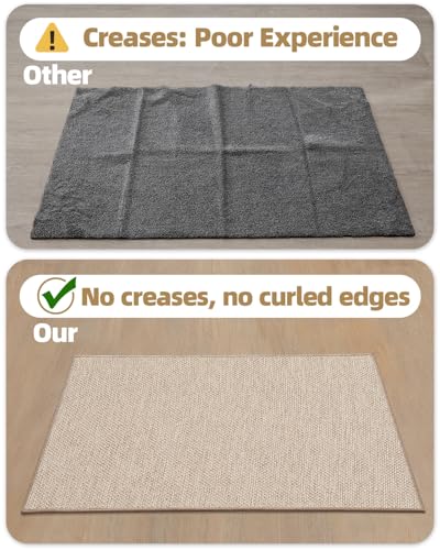 Low-Profile Indoor Door Mat 24"x36" - Absorbent & Non-Slip Entrance Rug
