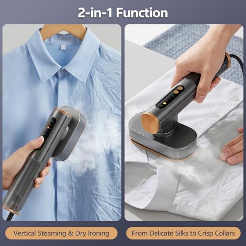 Dual Voltage Portable Travel Steamer and Handheld Garment Iron