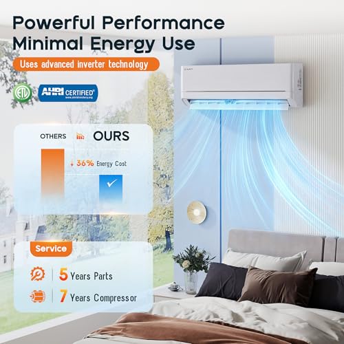 12,000 BTU Mini Split Air Conditioner and Heater Inverter System