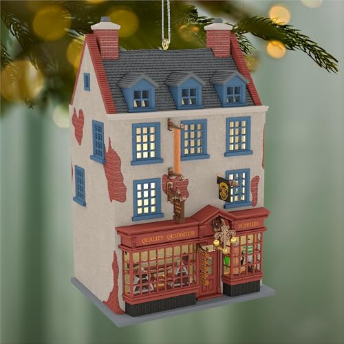 Quidditch Supplies Diagon Alley Christmas Ornament with Light Effect