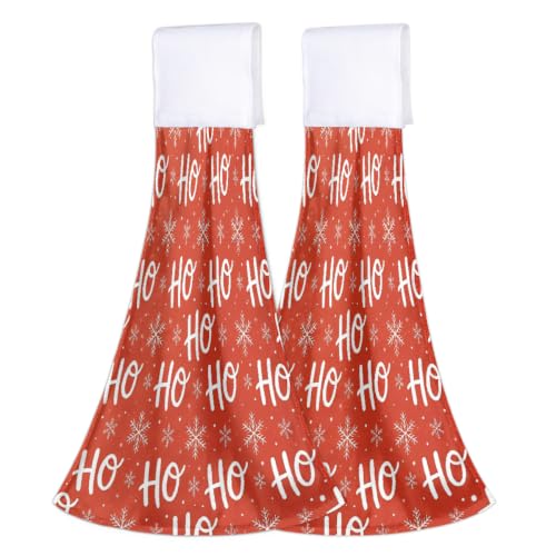 Christmas Snowflake Hanging Hand Towels with Loop - Snowflake 1