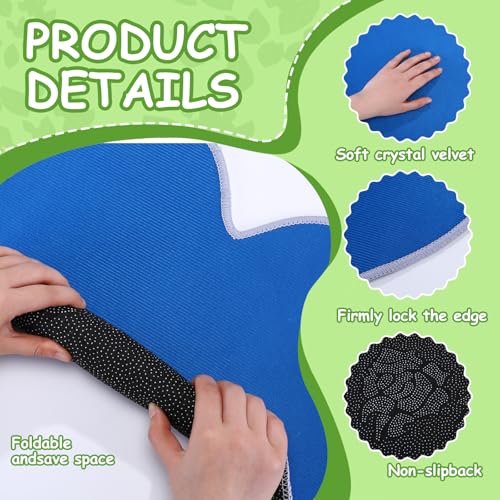 12-Piece Classroom Carpet Seats - Non-Slip Geometric Shape Mats for Kids