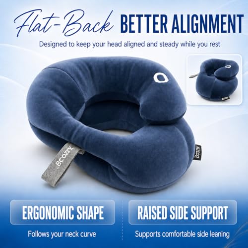 Travel Neck Pillow for Pain Relief - Adjustable and Washable