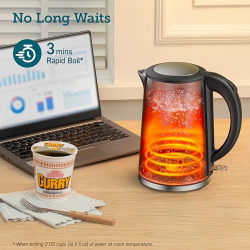 Cosori Stainless Steel Electric Kettle 1.5L, Double-Wall, Plastic-Free Interior