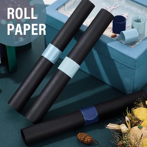 Wrapping Paper Roll Holder Slap Bands 18 Pcs PVC Blue