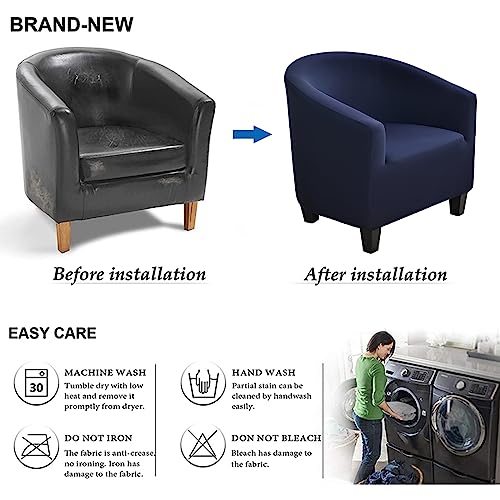 Stretch Club Chair Slipcover - Soft & Durable Barrel Chair Cover