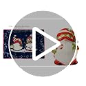 Holiday Magic Gnomes Ceramic Mug Set of 4 16 oz. Christmas Themed Drinkware